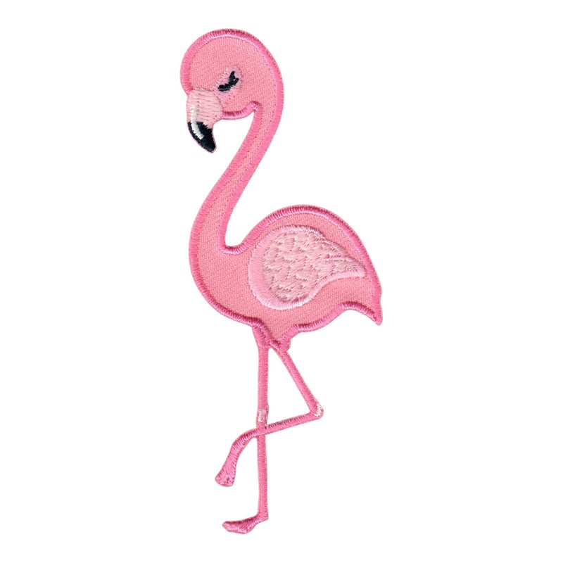 PatchMommy Flamingo Patch, Iron On/Sew On - Appliques for Kids Baby - Image 1